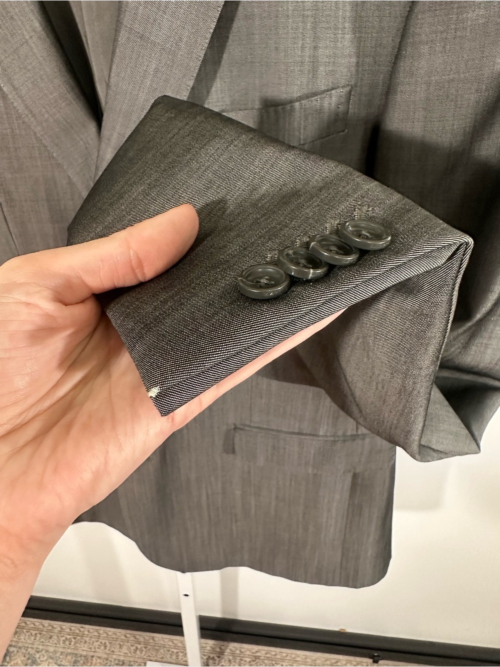 Z Zegna Gray Wool Mohair Drop 8 Sport Coat Blazer 54R Italy Luxury Tailored - Picture 11 of 11
